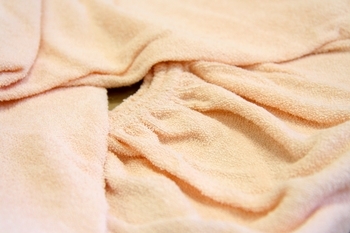 Простыня на резинке LightHouse, махра, 160х200 см, персиковый (46685) - Pampik - 4