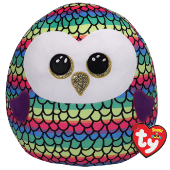 М'яка іграшка TY Squish a Boos Сова OWEN, 31 см (39191) - Pampik