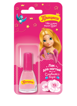 Лак для нігтів Принцеса, світло-рожевий, 6 мл - Pampik