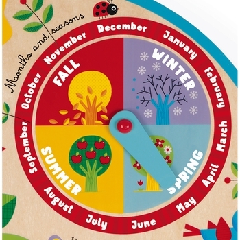 Розвиваюча іграшка Janod Календар Пори Року, англ. мова (J09620) - Pampik - 2