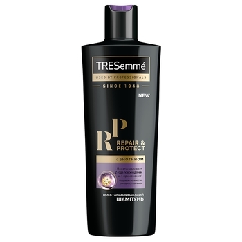 Шампунь для волосся відновлювальний TRESemme Repair and Protect, 400 мл - Pampik