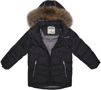 Куртка-пуховик Huppa Moody 1, р.116, темно-сірий - Pampik - 4