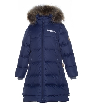 Пальто-пуховик Huppa Parish, р.140, темно-синій - Pampik - 3