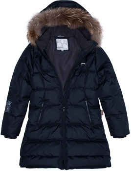 Пальто-пуховик Huppa Parish, р.140, черный (12470055-00009-140) - Pampik