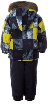 Термокомплект Huppa Avery, р.92, темно-сірий з жовтим (41780030-02002-092) - Pampik - 3