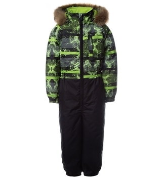 Термокомбинезон Huppa Willy, р.116, черный с желтым (31900030-02347-116) - Pampik