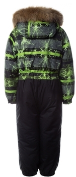 Термокомбинезон Huppa Willy, р.104, черный с желтым (31900030-02347-104) - Pampik - 2