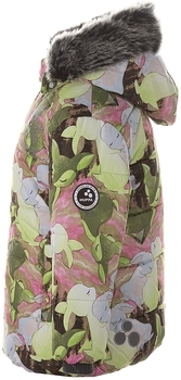 Термокуртка Huppa Melinda 1, р.92, зеленый с розовым (18220030-03447-092) - Pampik - 3