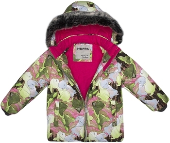 Термокуртка Huppa Melinda 1, р.92, зеленый с розовым (18220030-03447-092) - Pampik - 4