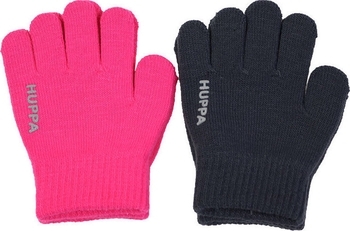 Перчатки Huppa Levi 2, р.1, акрил, фуксия, темно-серый, 2 шт. (82050002-00163-001) - Pampik