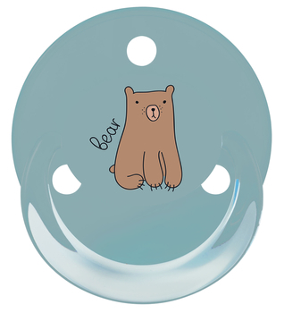 Латексна кругла пустушка Baby-Nova, 0+, 2 шт., Блакитний (3966371) - Pampik - 3