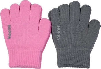 Перчатки Huppa Levi 2, р.1, акрил, розовый, серый, 2 шт. (82050002-00113-001) - Pampik