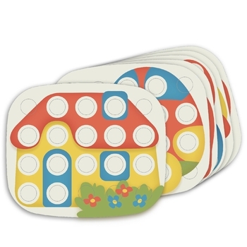 Мозаїка Quercetti Play Bio Fantacolor Baby, 21 фішка (84405-Q) - Pampik - 3