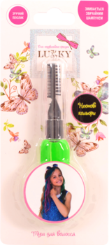 Туш для волосся Lukky Неонові кольори, зелений (T11933) - Pampik