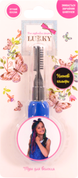 Тушь для волос Lukky Неоновые цвета, синий (T11931) - Pampik