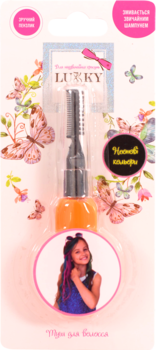 Тушь для волос Lukky Неоновые цвета, оранжевый (T11930) - Pampik
