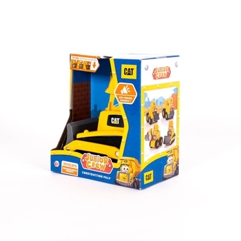 Бульдозер Funrise CAT Веселі будівельники, зі звуковими ефектами, 14 см (82447) - Pampik - 4