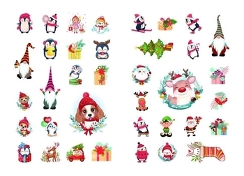 Christmas sticker book. Ялинка - Верховень В.М., Гуменна Л.М. - Pampik - 2