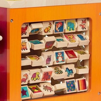 Розвиваюча дерев'яна іграшка Battat Зоо-куб - Pampik - 8