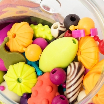 Набор для изготовления украшений Battat Поп-Арт, в банке, 300 деталей (BX1254Z) - Pampik - 4