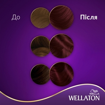 Стійка крем-фарба для волосся Wellaton Божоле 4/6 - Pampik - 4