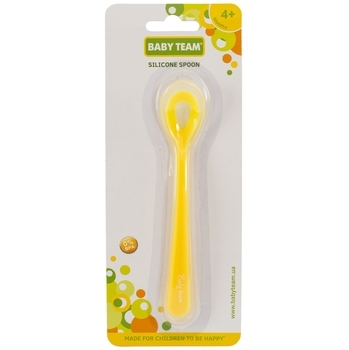Ложечка силіконова Baby Team, жовтий (6107) - Pampik - 3