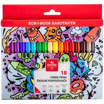 Фломастери Kite Teenage, 18 шт. (771002/18) - Pampik