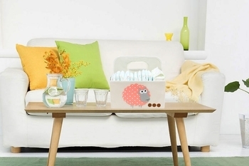 Короб складной с ручкой Handy Home Овечка, 38x26x26 см, бежевый (CH06) - Pampik - 2