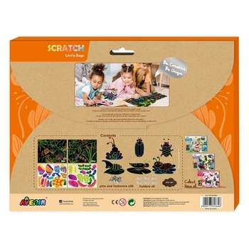 Набор для творчества скретч-арт Avenir Маленькие букашки (CH191684) - Pampik - 2