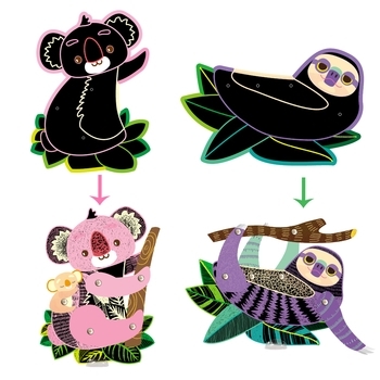 Набор для творчества скретч-арт Avenir Лесные животные (CH191685) - Pampik - 3