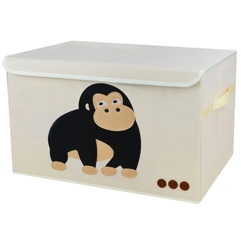 Короб складной с крышкой Handy Home Обезьяна, 38x26x26 см, бежевый (CH13) - Pampik