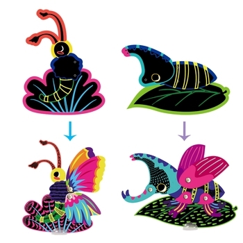 Набор для творчества скретч-арт Avenir Маленькие букашки (CH191684) - Pampik - 9