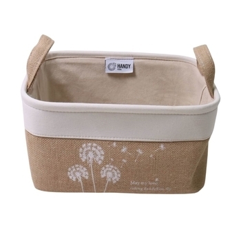 Корзина текстильная с ручками Handy Home Fly, 35х26х18 см, бежевый (NEW-02) - Pampik
