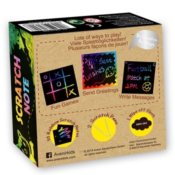 Набор для творчества скретч-арт Avenir Скретч-заметка, 50 листов (CH191600) - Pampik - 2