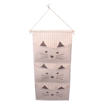 Органайзер подвесной с карманами Handy Home Котик, 30/34х64 см (CEW-08) - Pampik