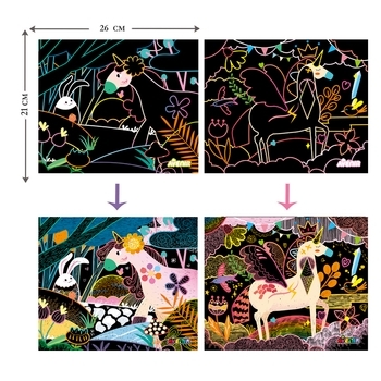 Набор для творчества скретч-арт Avenir Единорог (CH191683) - Pampik - 10