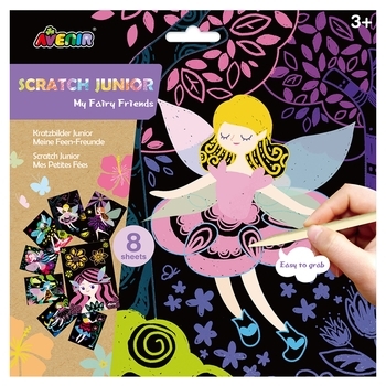 Набор для творчества скретч-арт Avenir Феи, 8 листов (CH1676) - Pampik