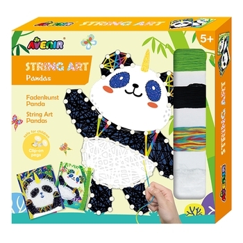 Набір для творчості Avenir Стрінг-арт Панда, 2 картини (CH191709) - Pampik