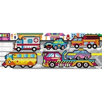 Набір для творчості Avenir Картина за номерами арт-пікселі Транспорт, 1000 елементів (CH191596) - Pampik - 3
