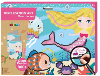 Набір для творчості Avenir Картина за номерами арт-пікселі Під водою, 1000 елементів (CH191597) - Pampik