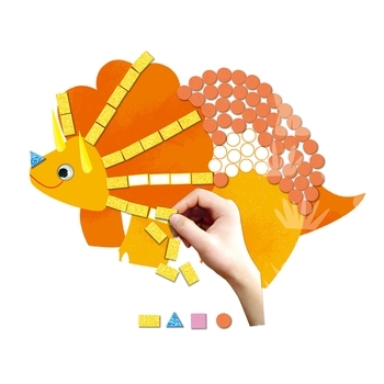 Набір для творчості Avenir Аплікація-мозаїка Динозаври, 600 елементів (CH191594) - Pampik - 4