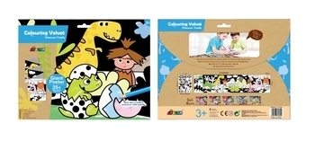 Набір для малювання Avenir Гігантська вельвет-розмальовування Динозавр (CH191695) - Pampik - 4