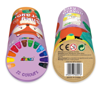 Набір для творчості Avenir Шовкові олівці Лис, 12 кольорів (BTS196001) - Pampik - 3