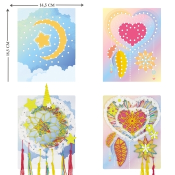 Набір для творчості Avenir Стрінг-арт Ловець снів, 2 картини (CH191712) - Pampik - 5