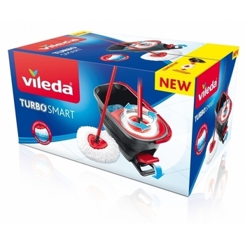 Набор для уборки Vileda Easy Wring&Clean Turbo Smart, черный с красным - Pampik