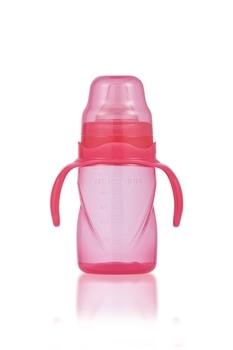 Поїльник-непроливайка з ручками Mamajoo, рожевий, 270 мл (MMJ2711) - Pampik