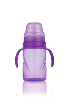 Поїльник-непроливайка з ручками Mamajoo, фіолетовий, 270 мл (MMJ2711) - Pampik