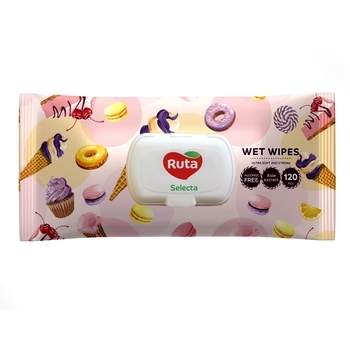 Влажные салфетки Ruta Selecta, 120 шт. - Pampik