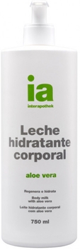 Зволожувальне молочко для тіла Interapothek з екстрактом Алое Вера, з дозатором, 750 мл - Pampik