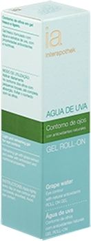 Крем-ролер освіжаючий для шкіри навколо очей і для губ Interapothek з Виноградною водою, 15 мл - Pampik